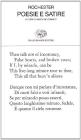 Poesie e satire