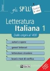 Letteratura italiana vol.1