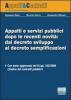 Appalti e servizi pubblici dopo le recenti novit�: dal decreto sviluppo al decreto semplificazioni