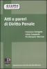 Atti e pareri di diritto penale