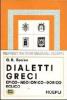 I dialetti greci. Epico, Neo-Ionico, Dorico, Eolico
