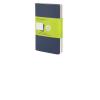 Moleskine. Quaderni a pagine bianche - set da 3 pezzi copertina blu