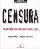 Censura. Le notizie pi� censurate nel 2003