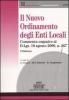 Il nuovo ordinamento degli enti locali