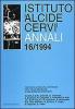 Annali Istituto �Alcide Cervi� (1994) vol.16