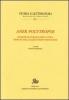 Aner polytropos. Ricerche di filologia greca antica dedicate dagli allievi a Franco Montanari