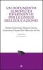 Un documento europeo di riferimento per le lingue dell'educazione?