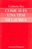 Come si fa una tesi di laurea