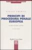 Principi di procedura penale europea. Le regole del giusto processo