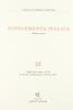 Supplementa italica vol.21