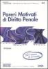 Pareri motivati di diritto penale. Per l'esame di avvocato