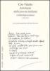 Antologia della poesia italiana contemporanea. (1980-2001)