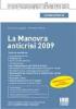 La manovra anticrisi 2009