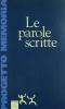 Le parole scritte