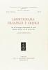 Lessicografia filologia e critica. Atti del Convegno internazionale di studi (Catania-Siracusa, 26-28 aprile 1985)
