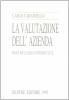 La valutazione dell'azienda. Prime riflessioni introduttive