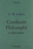 Confessio philosophi e altri scritti