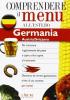 Dizionario del menu per i turisti. Germania