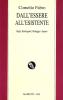 Dall'essere all'esistente. Hegel, Kierkegaard, Heidegger e Jaspers