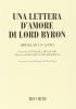 Una lettera d'amore di lord Byron. Opera in un atto. Musica di R. De Banfield