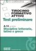 Tirocinio formativo attivo. Test preliminare. A-13