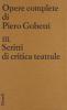 Scritti di critica teatrale