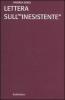 Lettera sull'�inesistente�