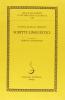 Scritti linguistici