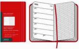 Moleskine 12 mesi - Weekly Notebook Diary - Large - Copertina rigida rossa 2012