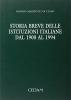 Storia breve delle istituzioni italiane dal 1900 al 1994
