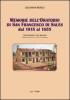 Memorie dell'oratorio di san Francesco di Sales dal 1815 al 1855