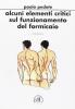 Alcuni elementi critici sul funzionamento del formicaio