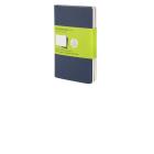 Moleskine. Quaderni a pagine bianche - set da 3 pezzi copertina blu