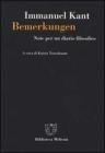 Bemerkungen. Note per un diario filosofico