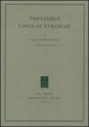 Thesaurus linguae etruscae vol.1