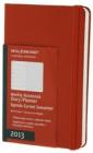 Moleskine Agenda settimanale 12 mesi 2013 Pocket. Copertina rigida rossa.