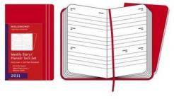 Moleskine 12 mesi -- Weekly Diary - Pocket - Copertina rigida rossa 2011 + Soft plain notebook