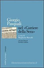 Giorgio Psquali nel �Corriere della Sera�