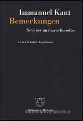 Bemerkungen. Note per un diario filosofico