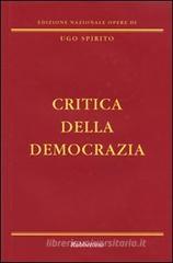 Critica della democrazia Critica della democrazia