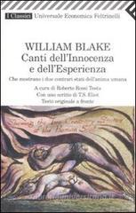 Canti dellinnocenza e dellesperienza. Che mostrano i due contrari stati dellanima umana. eBook