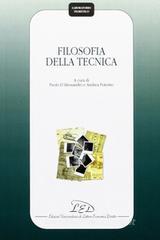 Filosofia della tecnica Filosofia della tecnica