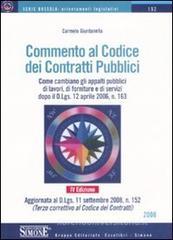 Commento al codice dei contratti pubblici Commento al codice dei contratti pubblici