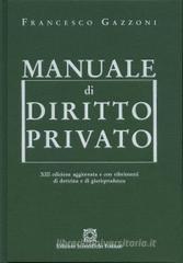 Manuale di diritto privato Manuale di diritto privato