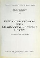 I manoscritti panciatichiani della Biblioteca nazionale centrale di Firenze