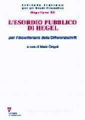 L' esordio pubblico di Hegel per il bicentenario della Differenzschrift