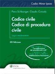 Codice civile. Codice di procedura civile Codice civile. Codice di procedura civile