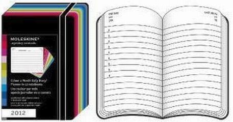 Moleskine 12 mesi - 12 Daily Diary - Pocket - Copertina rigida 2012 Moleskine 12 mesi - 12 Daily Diary - Pocket - Copertina rigida 2012