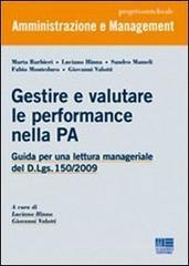 Gestire e valutare le performance nella PA Gestire e valutare le performance nella PA