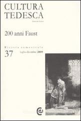 Cultura tedesca (2009) vol.37